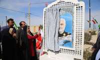 در نهمین روز از  تمثال سردار سپهبد شهید حاج قاسم سلیمانی در شهر آباد تنگستان رونمایی شد 