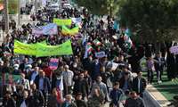 همزمان با سراسر کشور راهپیمایی یوم الله  22 بهمن در شهر اهرم با شکوهی  خاص برگزارشد 