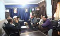 نشست فرماندار با امام جمعه دلوار در دفتر امام جمعه دلوار برگزارشد 